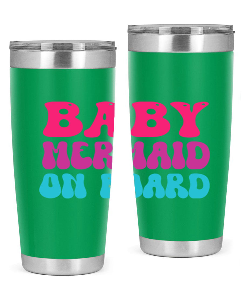 Baby Mermaid On Board 19#- mermaid- Tumbler