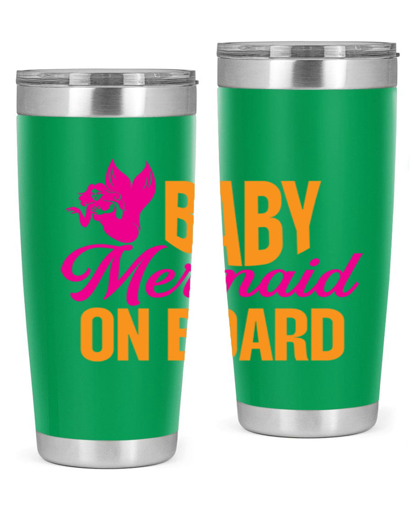 Baby Mermaid On Board 22#- mermaid- Tumbler