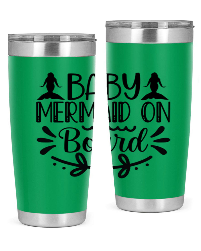 Baby mermaid on board 30#- mermaid- Tumbler