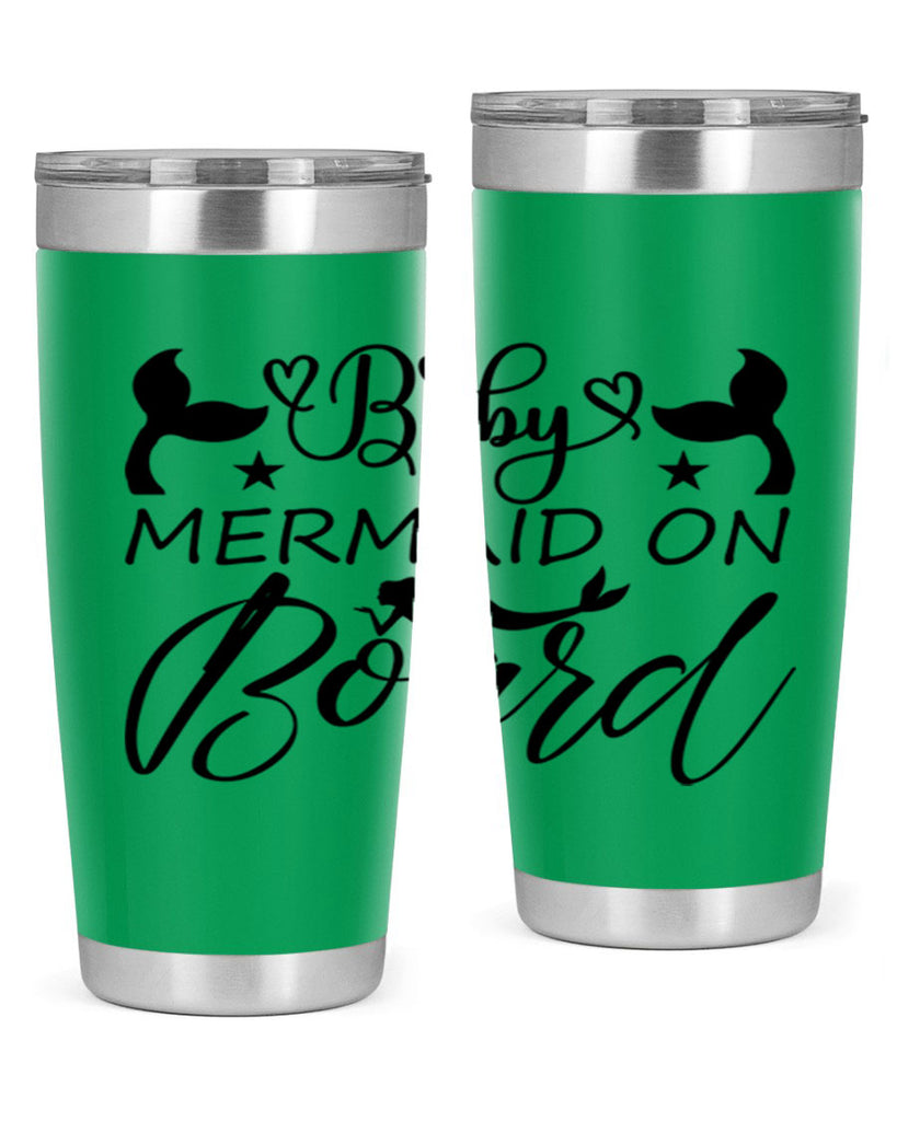 Baby mermaid on board 31#- mermaid- Tumbler