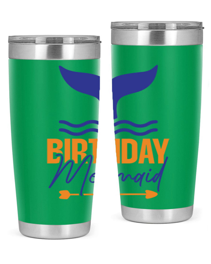 Birthday Mermaid 67#- mermaid- Tumbler