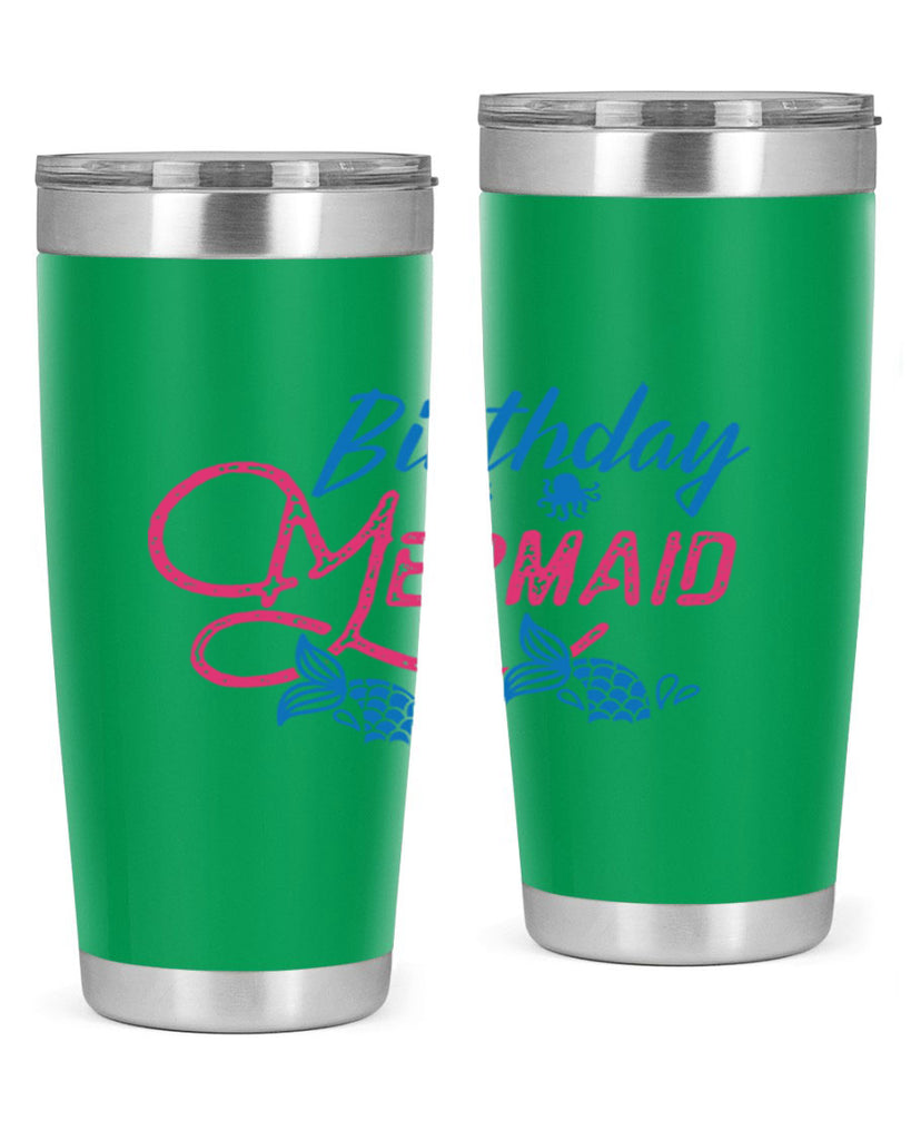 Birthday Mermaid 71#- mermaid- Tumbler