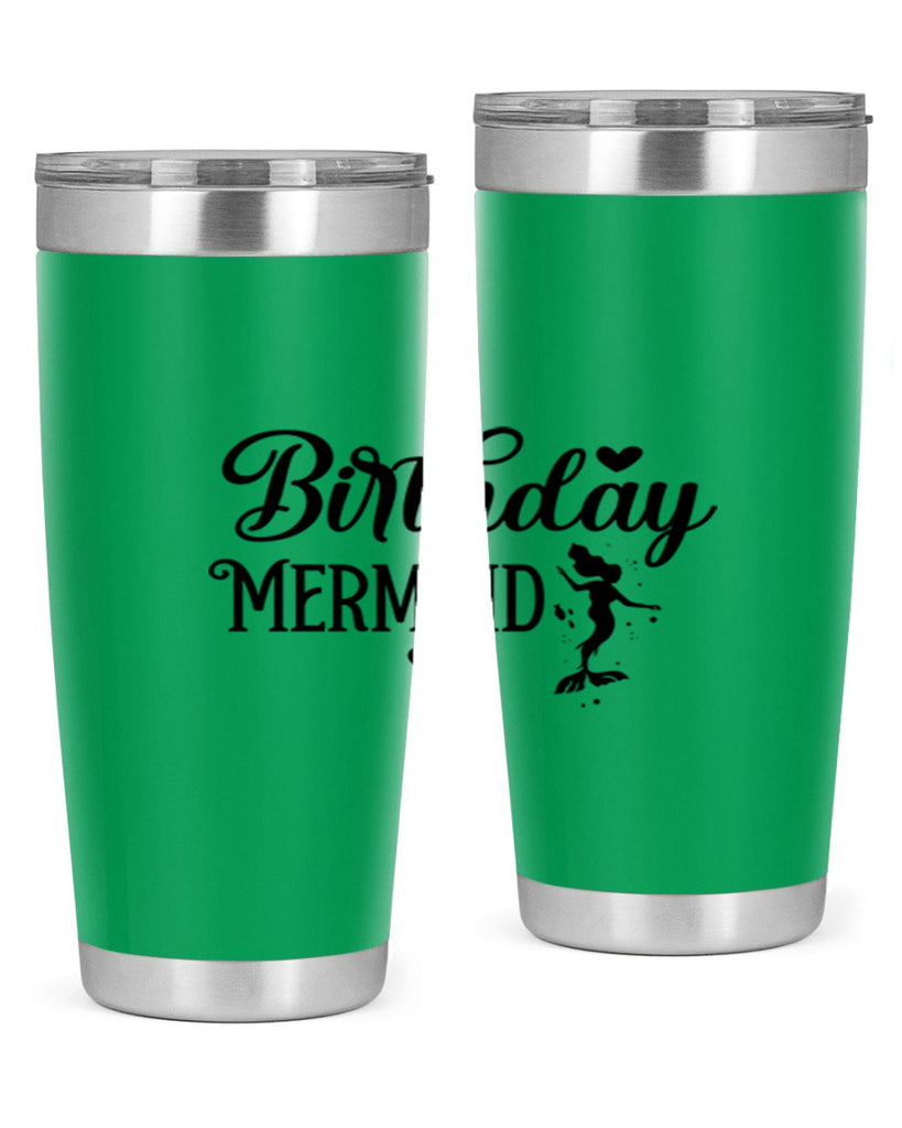 Birthday Mermaid 72#- mermaid- Tumbler