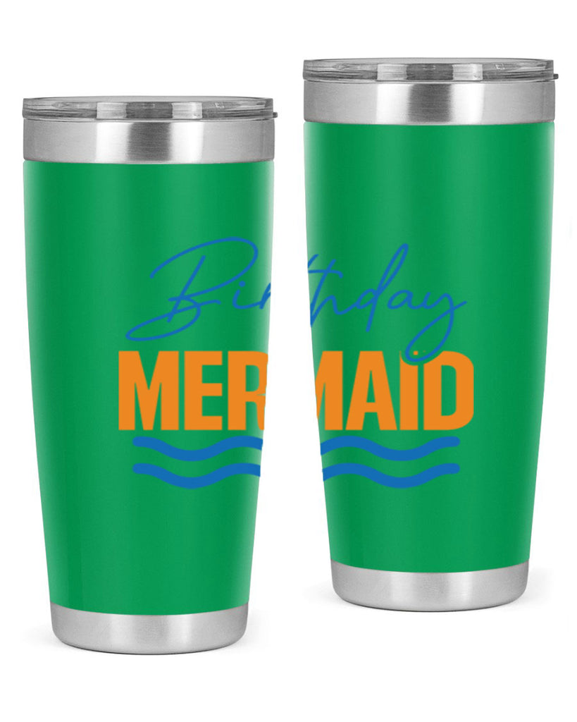 Birthday Mermaid 73#- mermaid- Tumbler