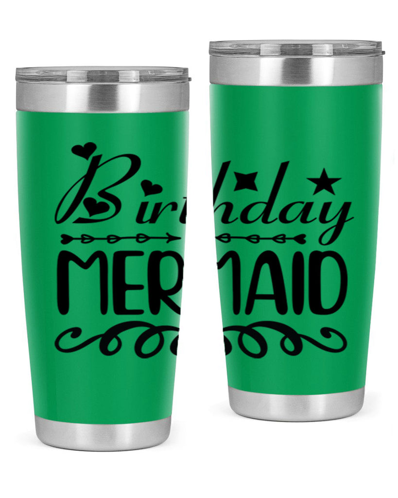 Birthday mermaid 75#- mermaid- Tumbler