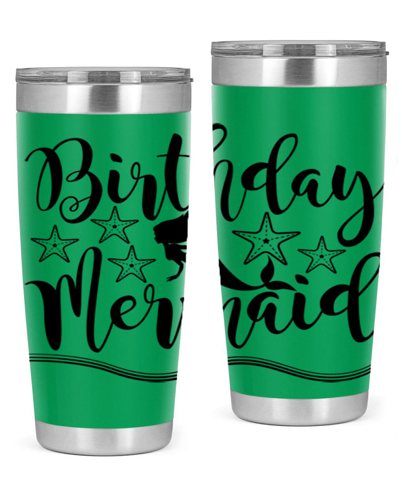 Birthday mermaid 77#- mermaid- Tumbler