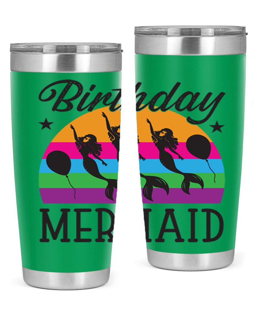 Birthday mermaid 78#- mermaid- Tumbler