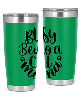 Busy Being A Cat Mama Style 80#- cat- Tumbler