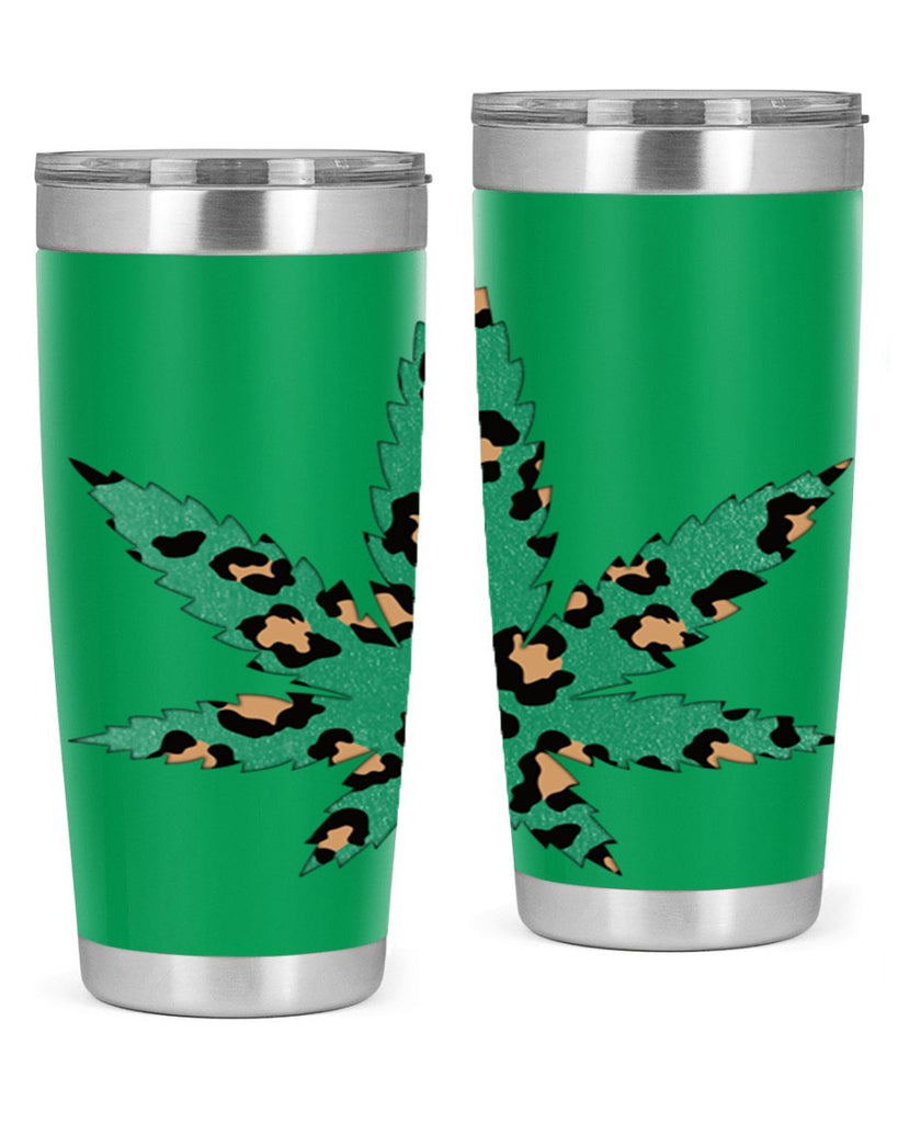 Cannabis Leopard Print 54#- marijuana- Tumbler