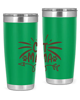 Cat Mama Style 5#- cat- Tumbler