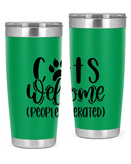 Cats Welcome Style 91#- cat- Tumbler