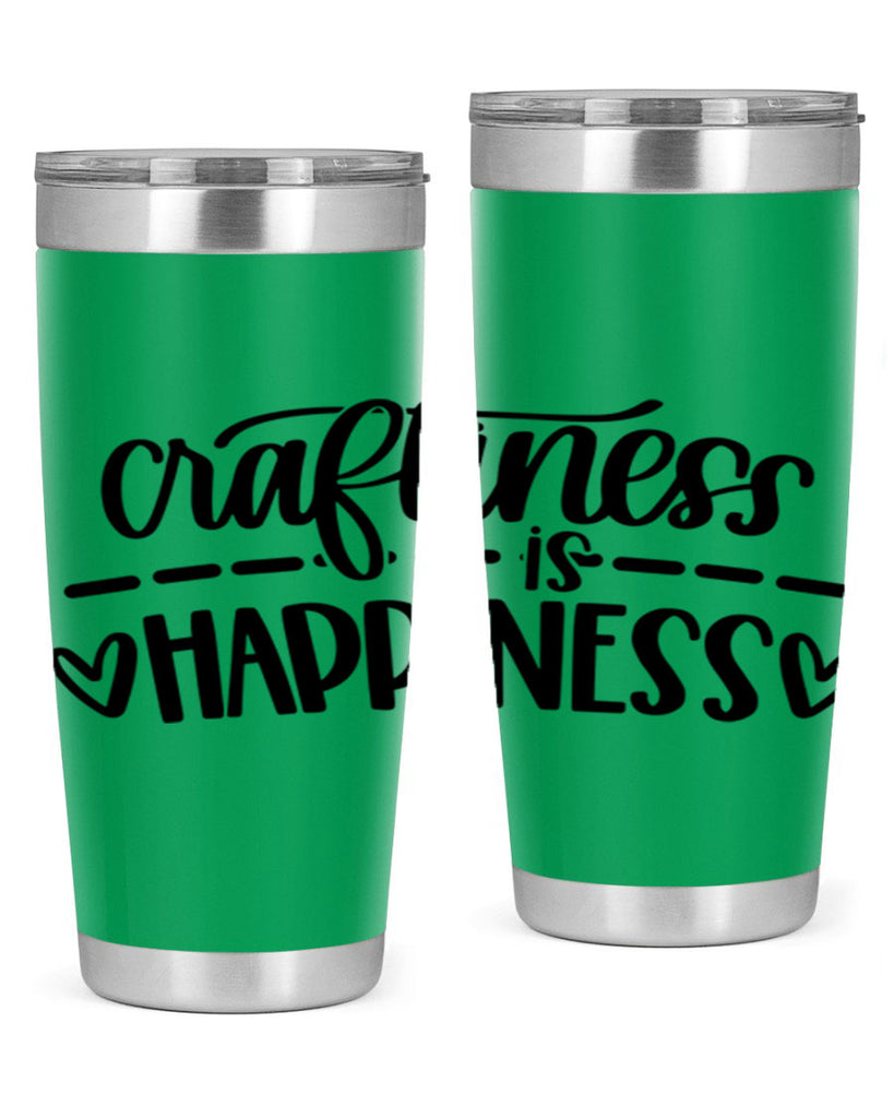 Craftiness Is Happiness 35#- crafting- Tumbler