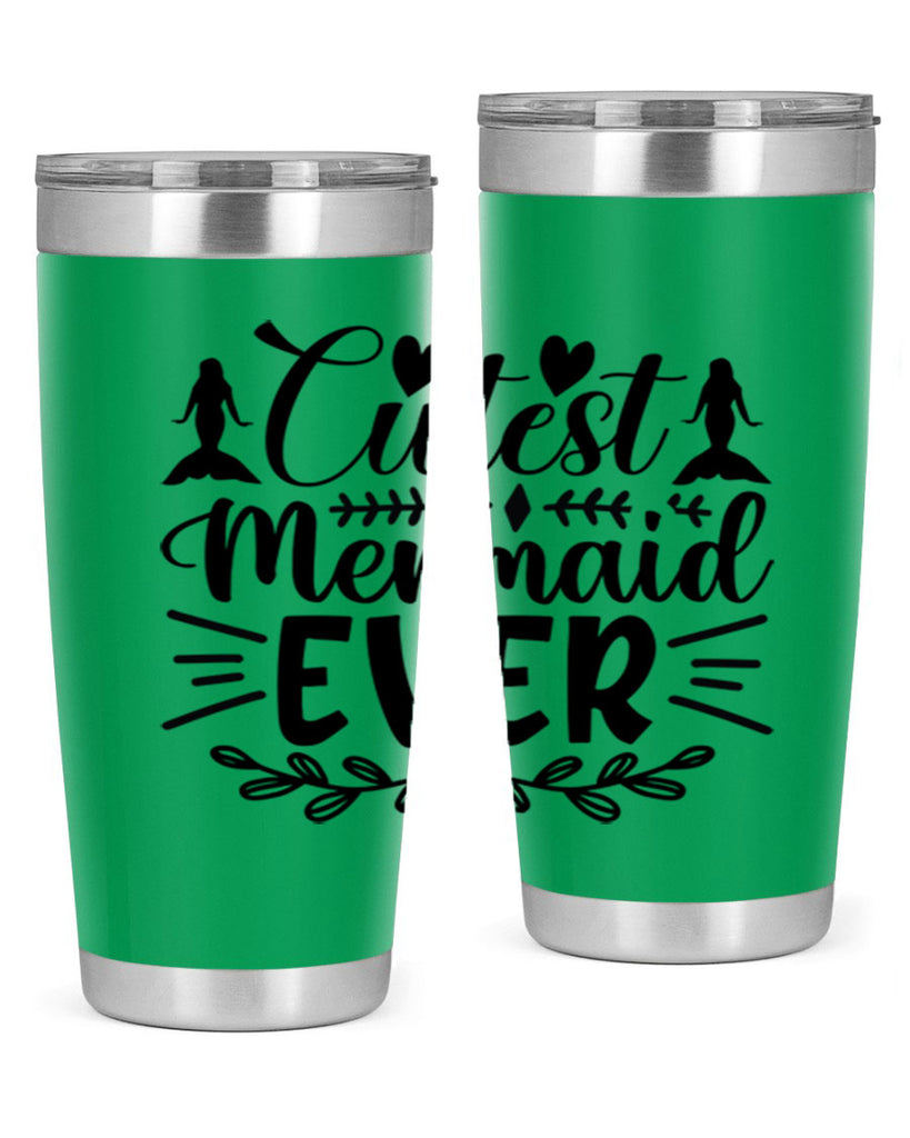 Cutest mermaid ever 100#- mermaid- Tumbler