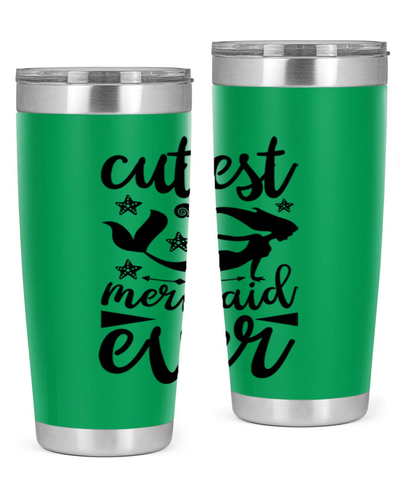 Cutest mermaid ever design 103#- mermaid- Tumbler