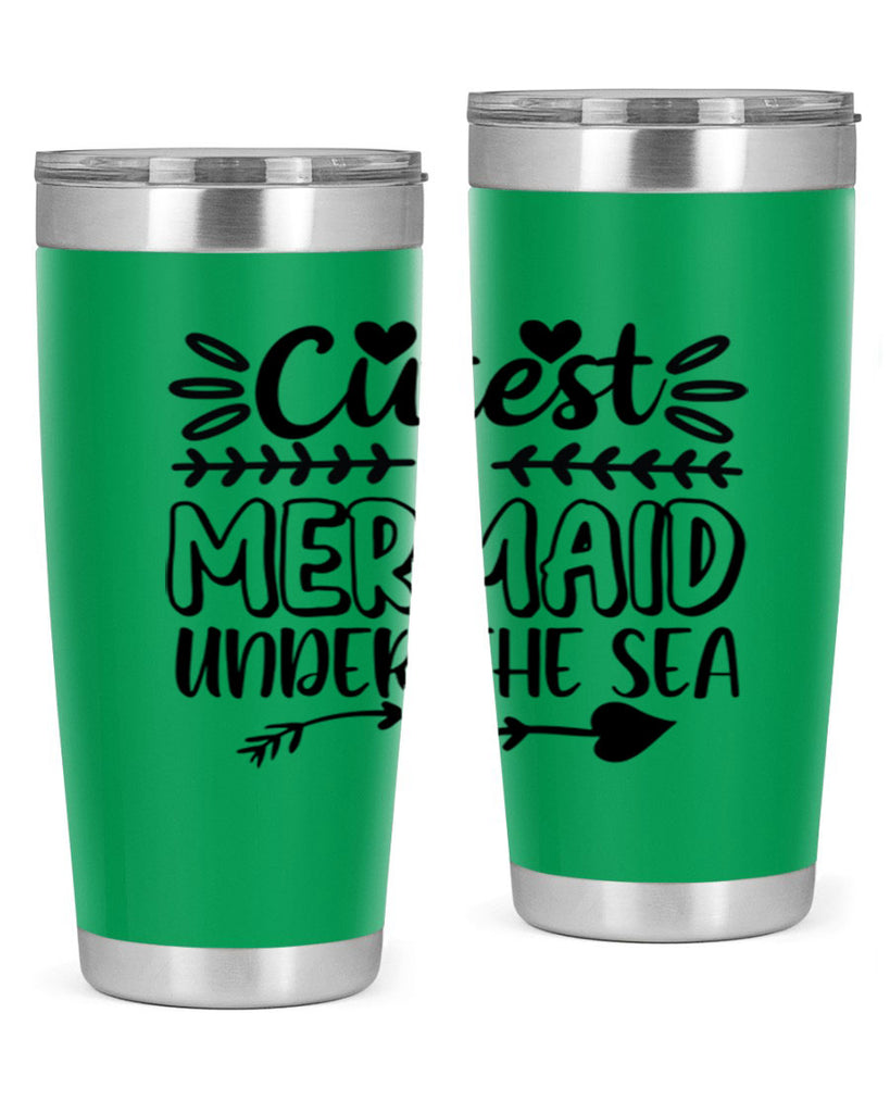 Cutest mermaid under the sea 104#- mermaid- Tumbler