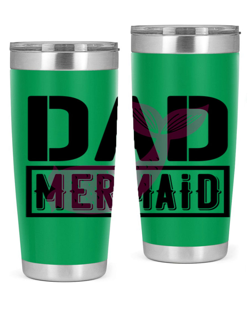 Dad mermaid 111#- mermaid- Tumbler