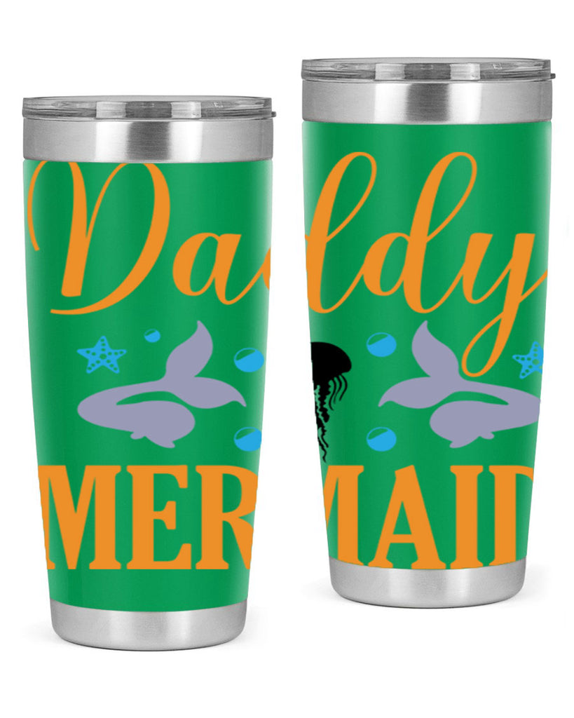 Daddy Mermaid Design 113#- mermaid- Tumbler