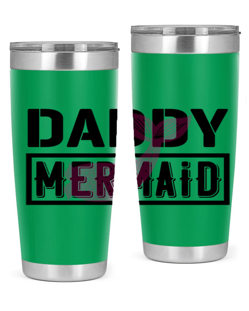 Daddy mermaid 112#- mermaid- Tumbler