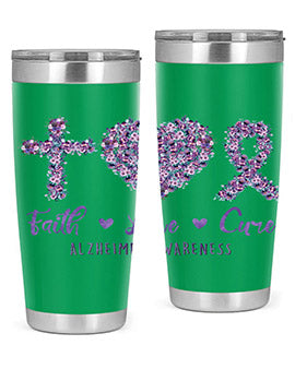 Faih Love Cure AlzheimerS Awareness 137#- alzheimers- Tumbler