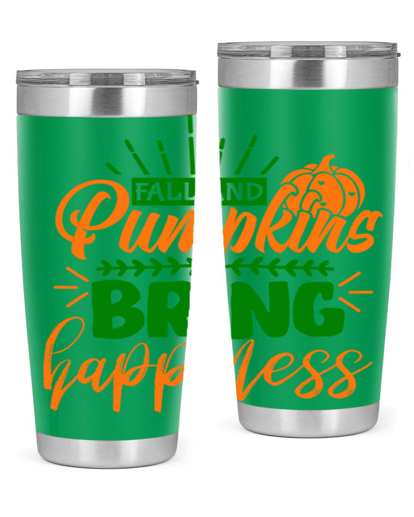 Fall and Pumpkins Bring Happiness 85#- fall- Tumbler