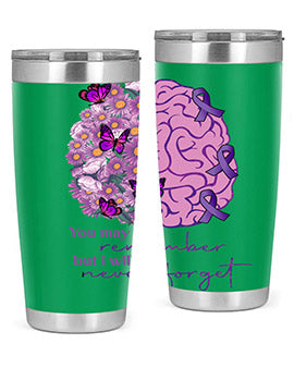 Floral Brain I Will Never Forget 146#- alzheimers- Tumbler