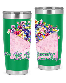 Floral Buerfly AlzheimerS Awareness 147#- alzheimers- Tumbler