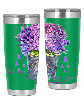 Flower Remember AlzheimerS Awareness 148#- alzheimers- Tumbler