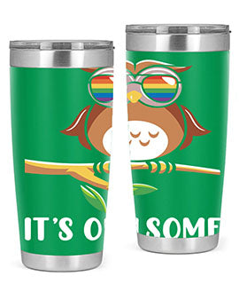 Funny Owl Gift Im Owlsome A TurtleRabbit 7#- owl- Tumblers