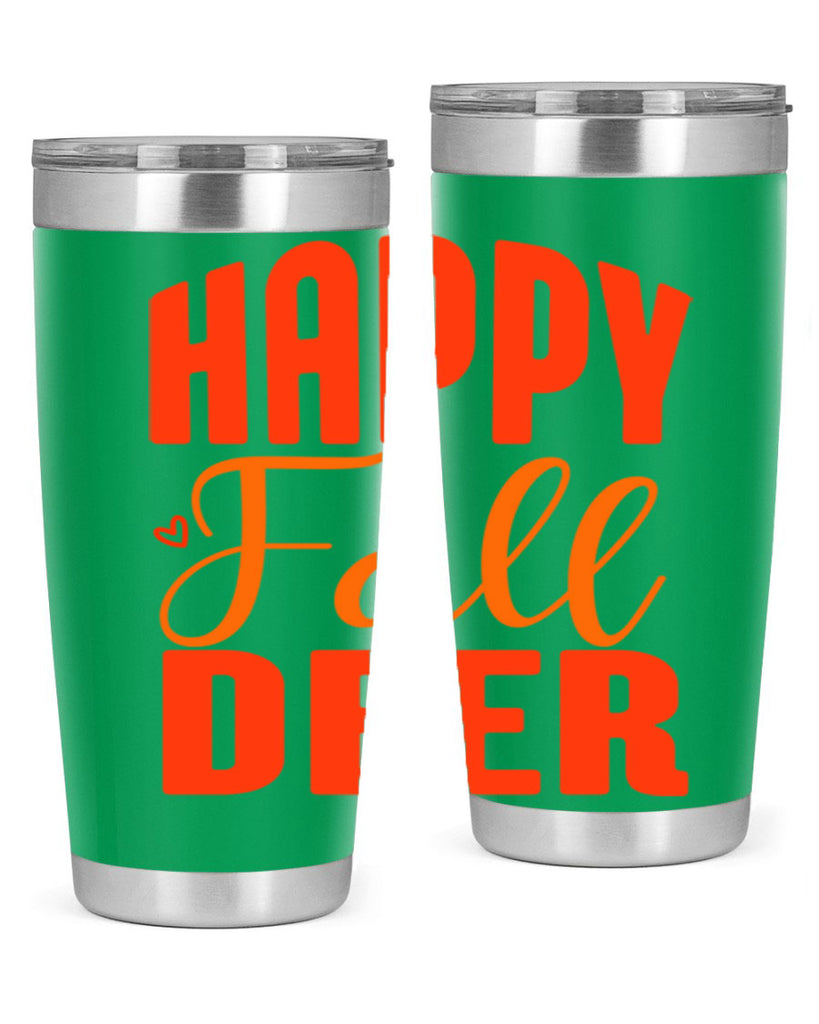 Happy Fall Deer Design 218#- fall- Tumbler