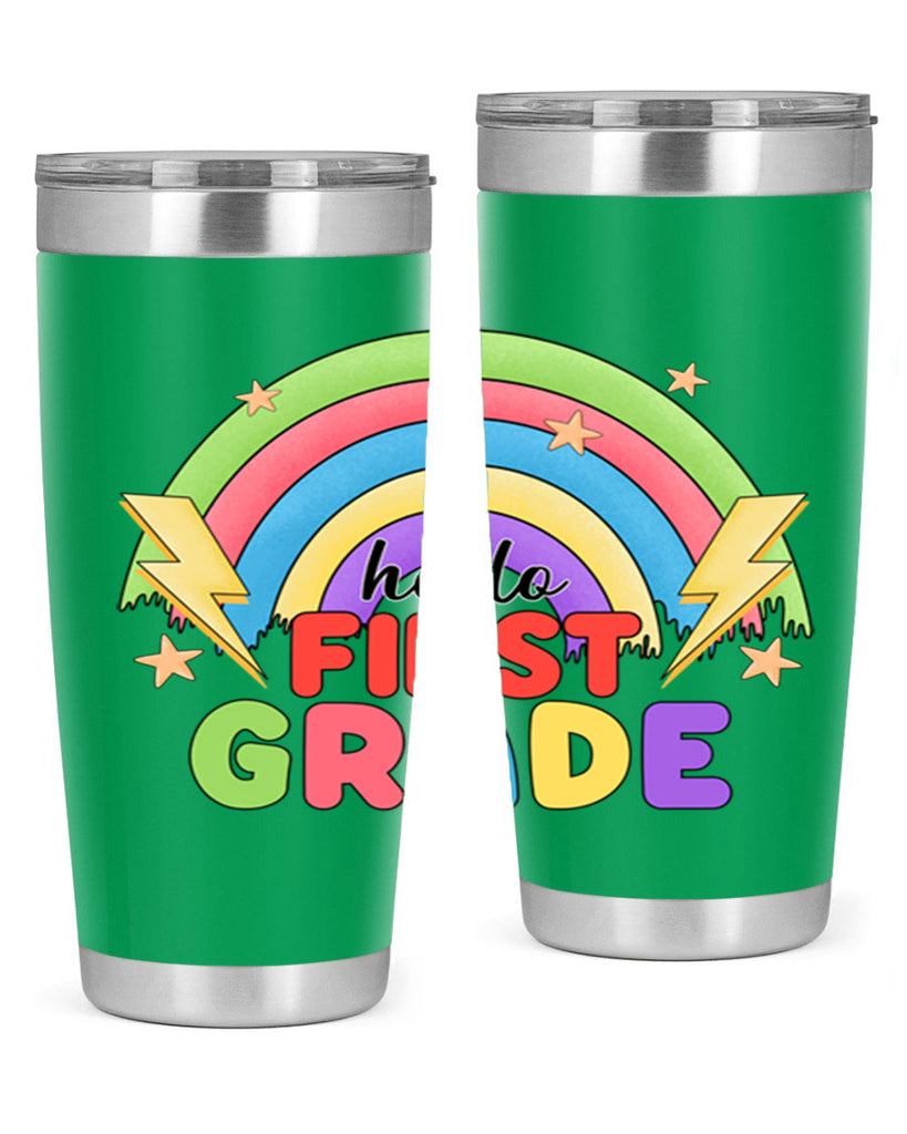 Hello 1st Grade Rainbow 13#- 1st grade- Tumbler