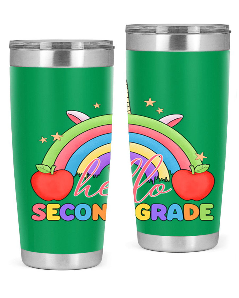 Hello 2nd Grade Unicorn Rainbow 13#- second grade- Tumbler