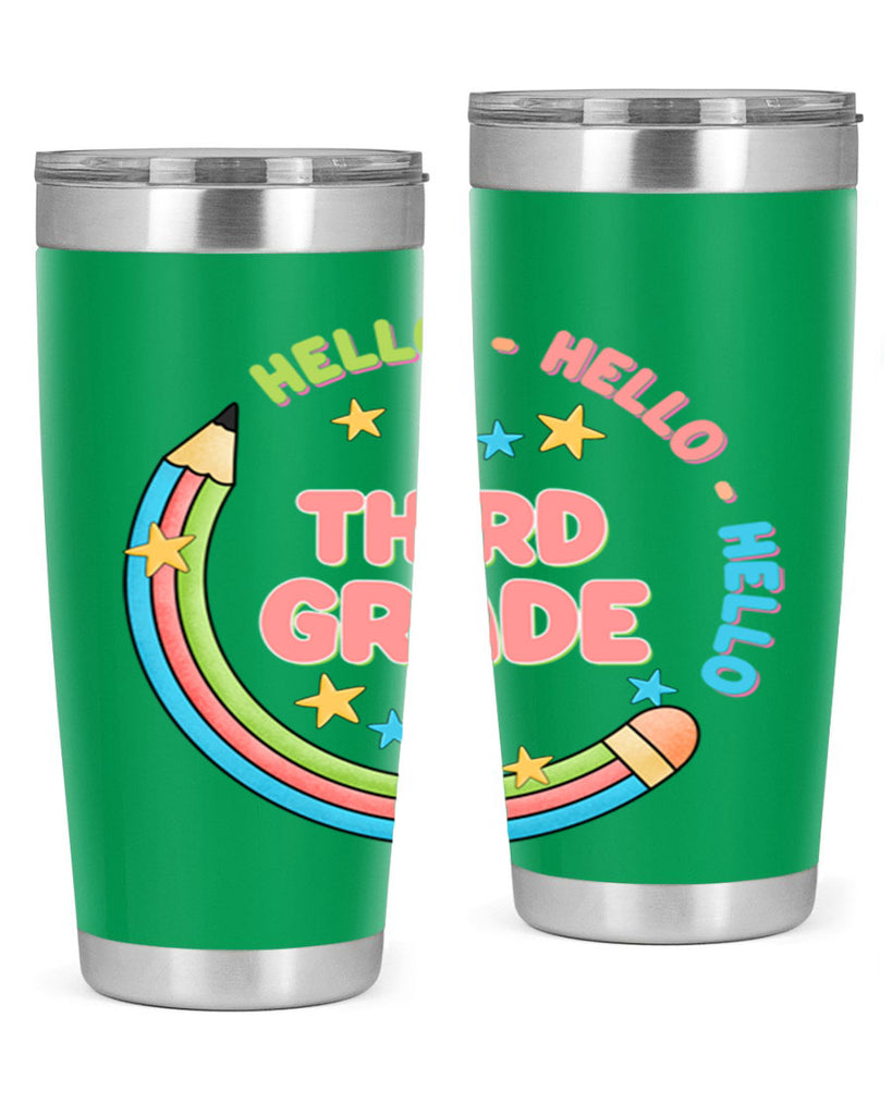 Hello 3rd Grade Pencil 10#- 3rd grade- Tumbler