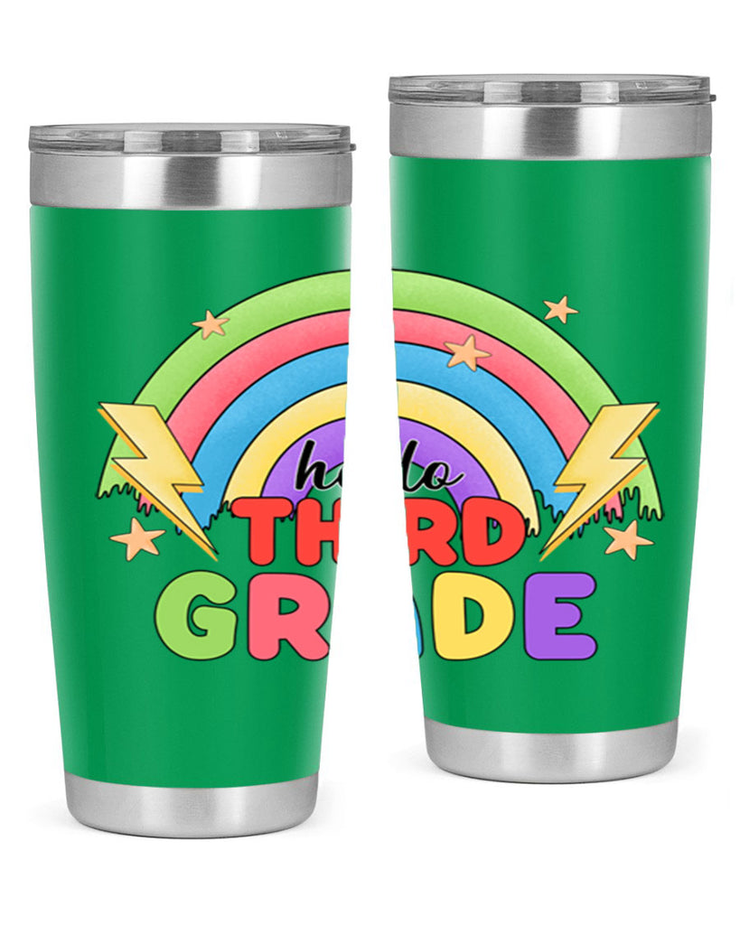 Hello 3rd Grade Rainbow 12#- 3rd grade- Tumbler