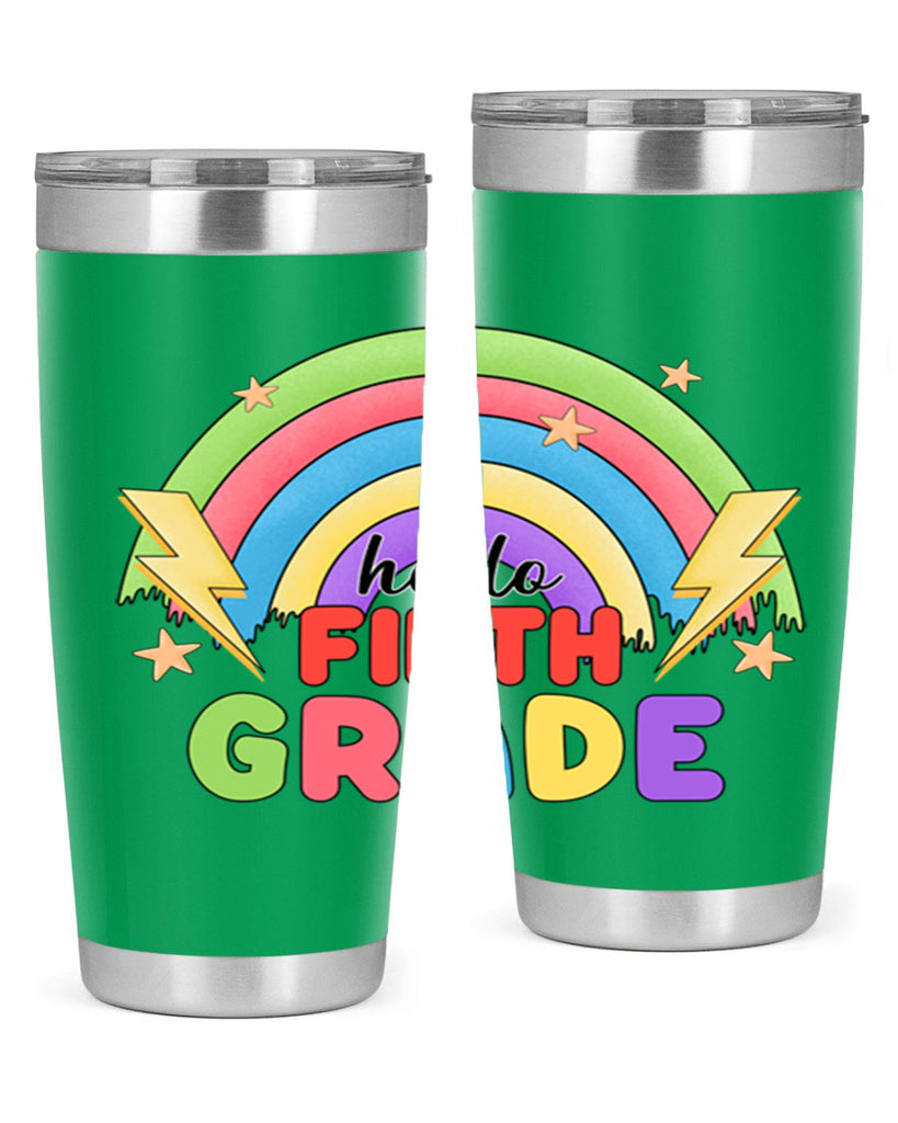 Hello 5th Grade Rainbow 14#- 5th grade- Tumbler