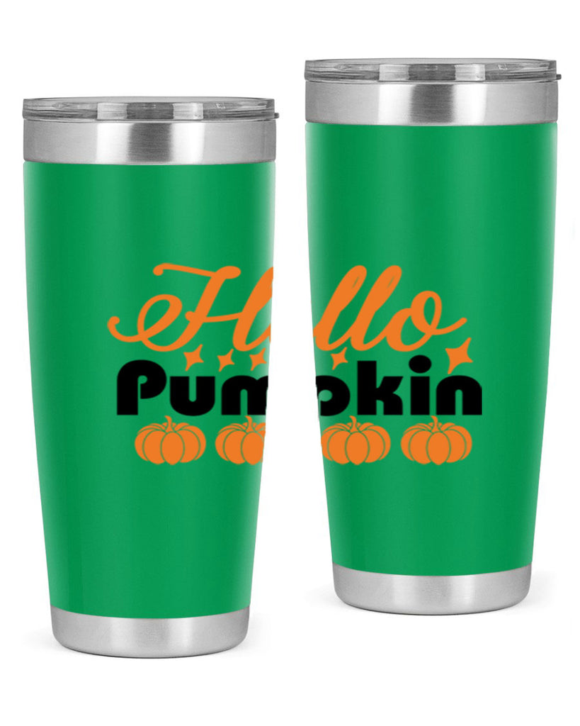 Hello Pumpkin 292#- fall- Tumbler