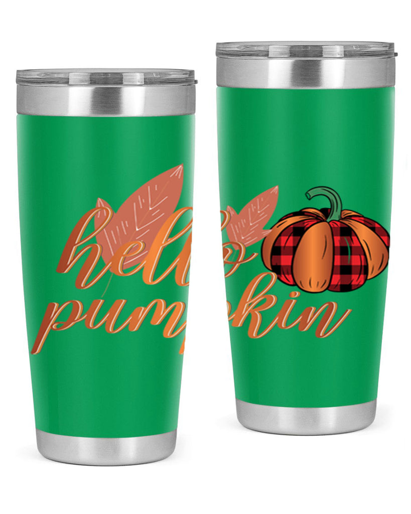 Hello Pumpkin 294#- fall- Tumbler