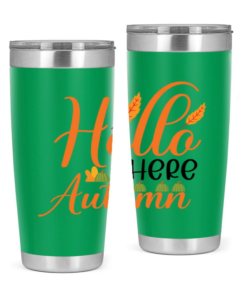 Hello There Autumn 297#- fall- Tumbler