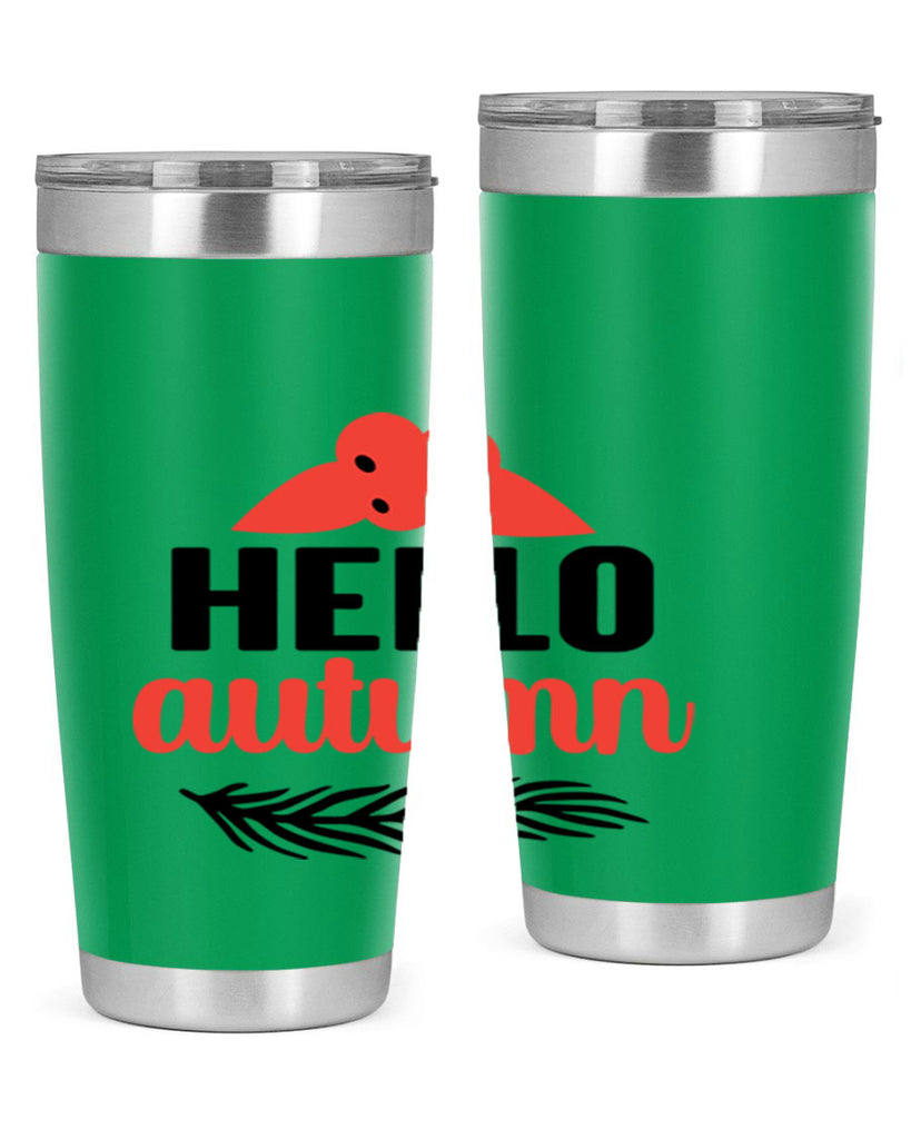 Hello autumn 269#- fall- Tumbler