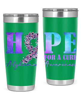 Hope For A Cure AlzheimerS Awareness 163#- alzheimers- Tumbler