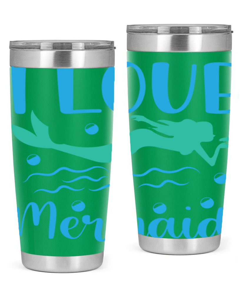 I Love Mermaid Design 231#- mermaid- Tumbler