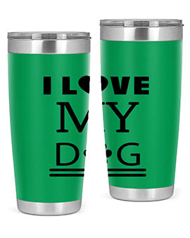 I Love My Dog Style 41#- dog- Tumbler