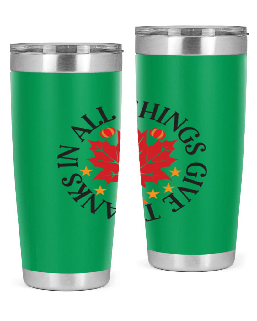 Inallthingsgivethanks 353#- fall- Tumbler