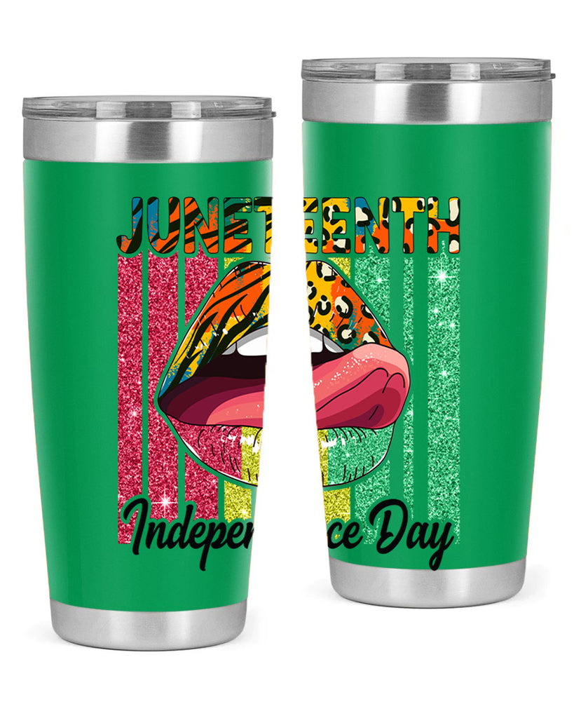 Juneteenth Independence Day Sexy Lip Png 11#- Juneteenth- tumbler