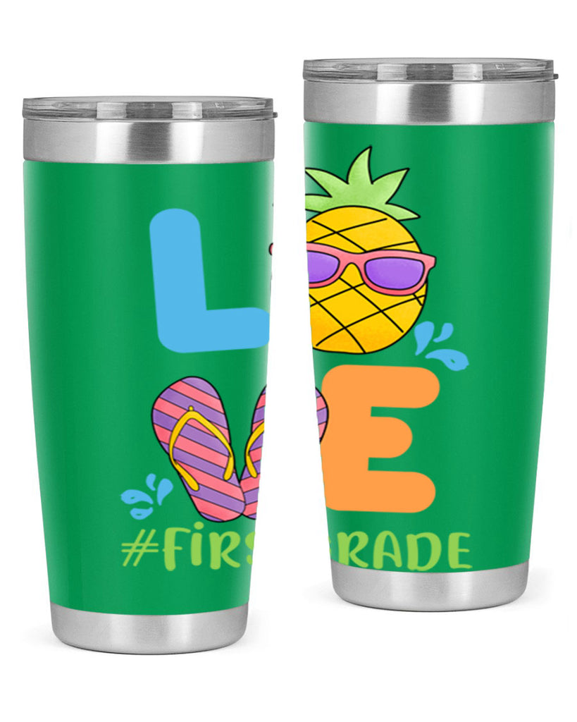 LOVE 1st Grade Summer Pineapple 8#- 1st grade- Tumbler