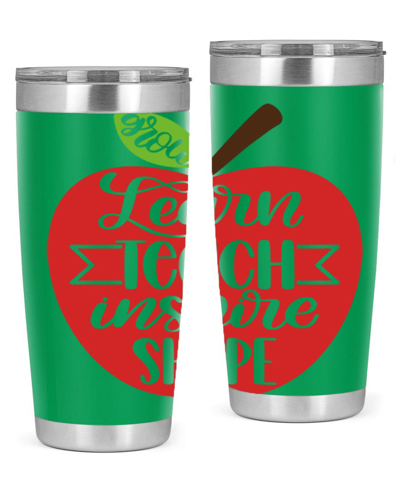 Learn Teach Inspire Shape Style 68#- teacher- tumbler