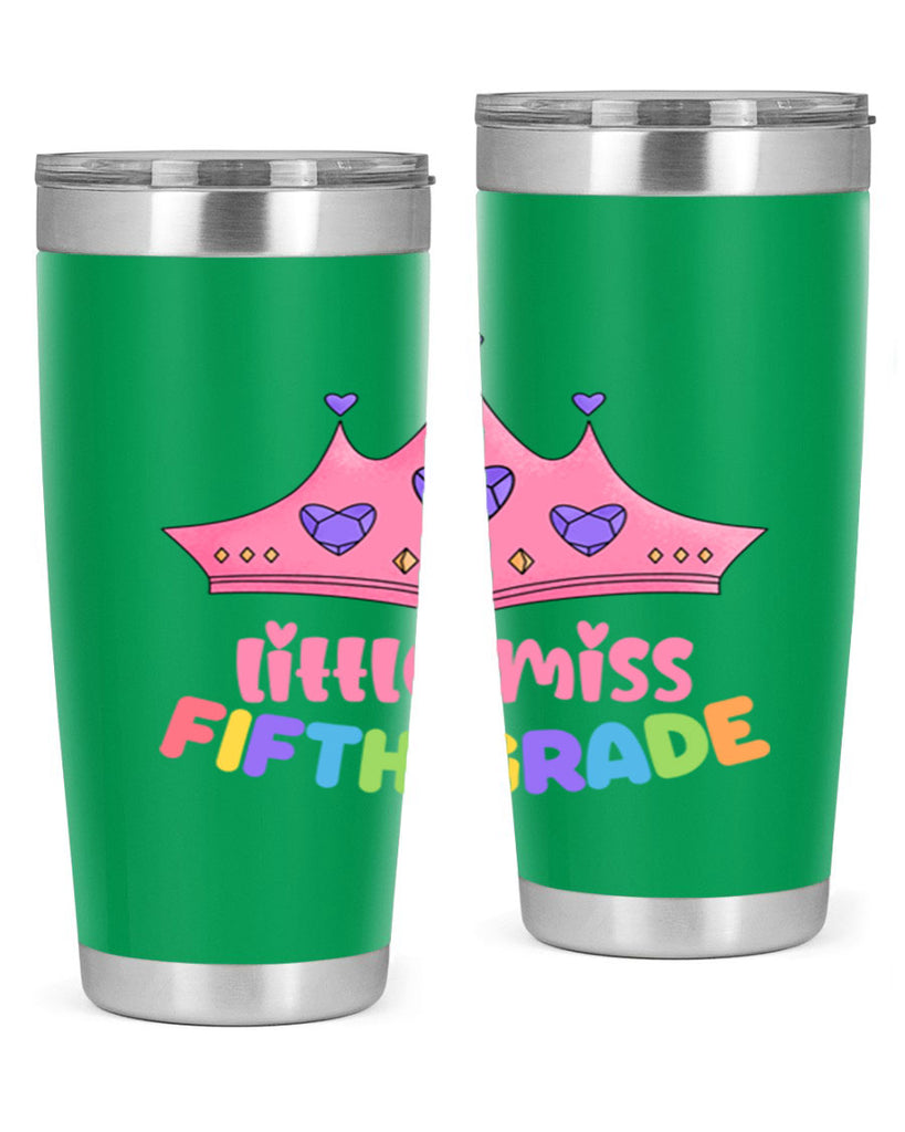 Little Miss 5th Grade 18#- 5th grade- Tumbler