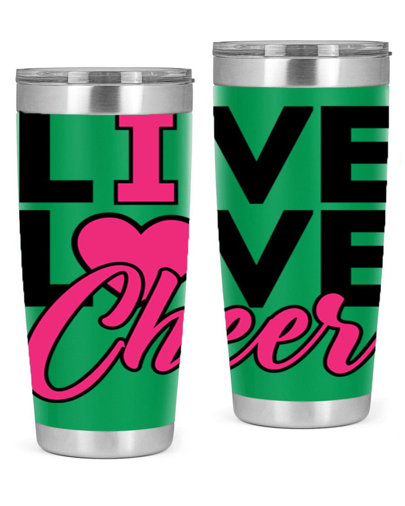 Live Love Cheer 832#- cheer- Tumbler