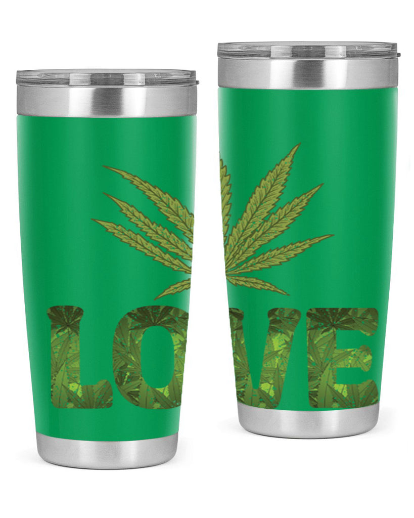 Love Sublimation 192#- marijuana- Tumbler