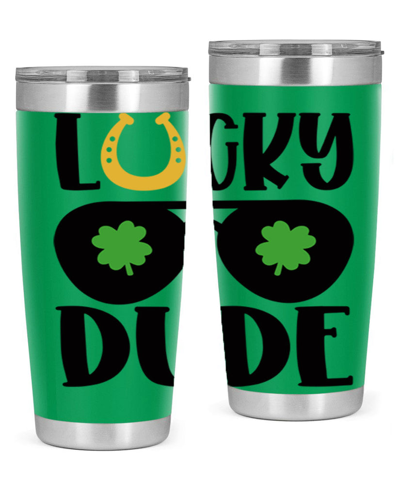 Lucky Dude Style 57#- St Patricks Day- Tumbler