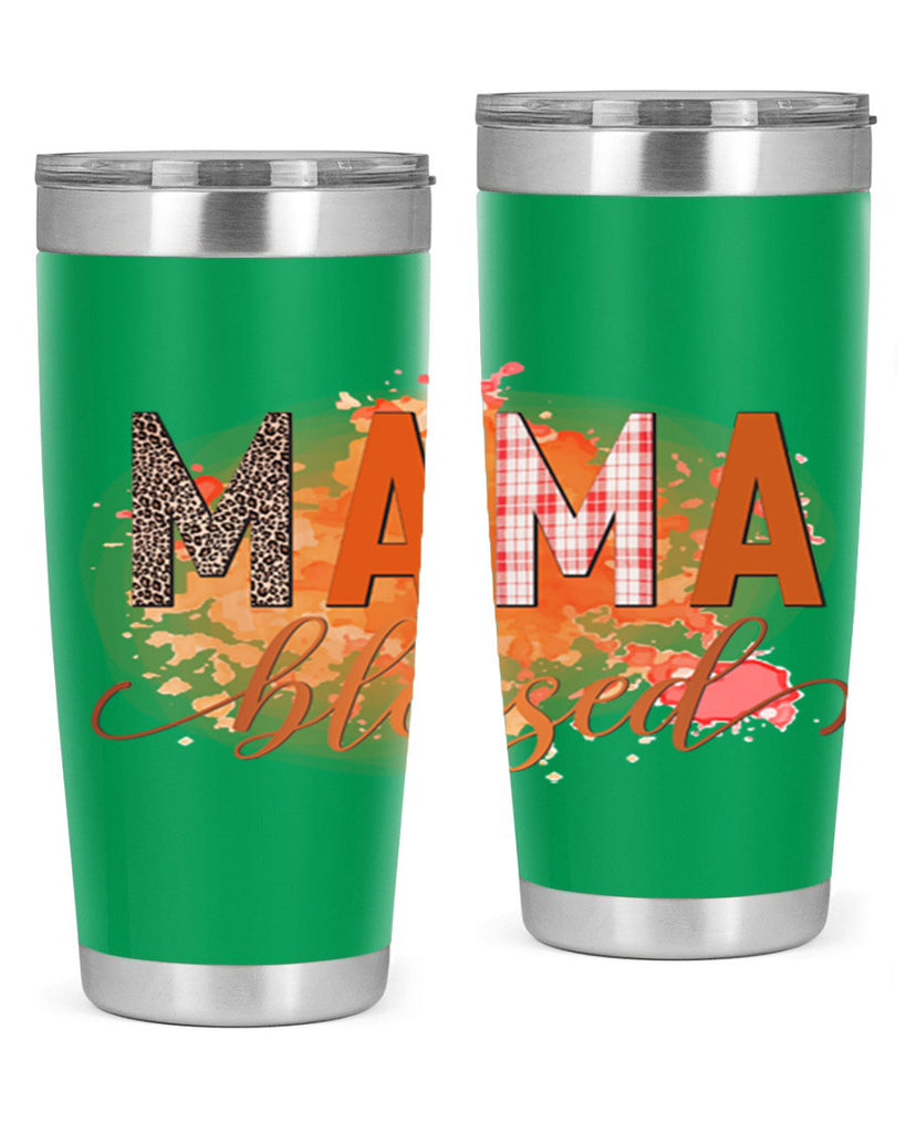Mama Blessed 418#- fall- Tumbler